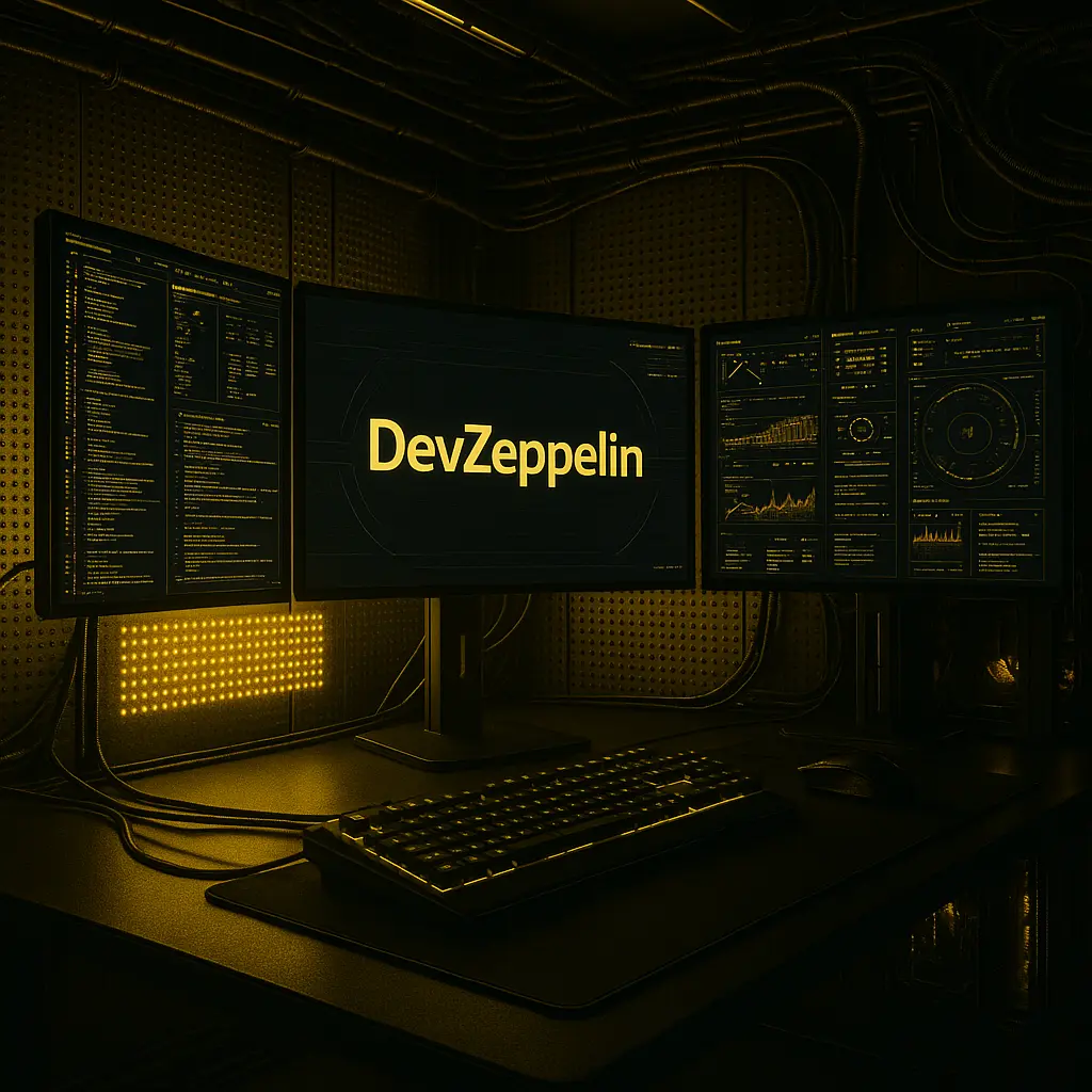 dev zeppelin logo hyper webs gino pietrobon