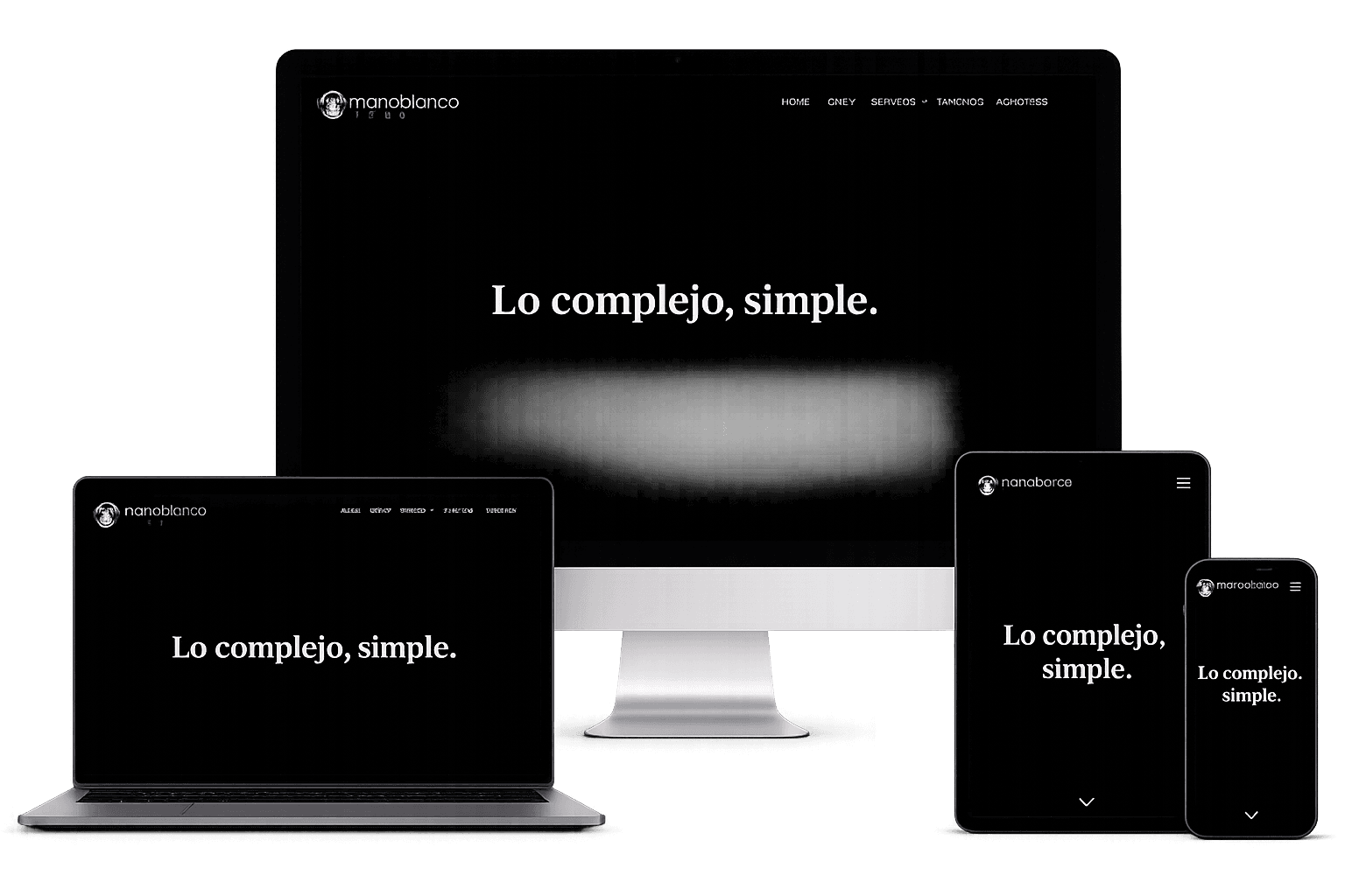 Web de cine, minimalista